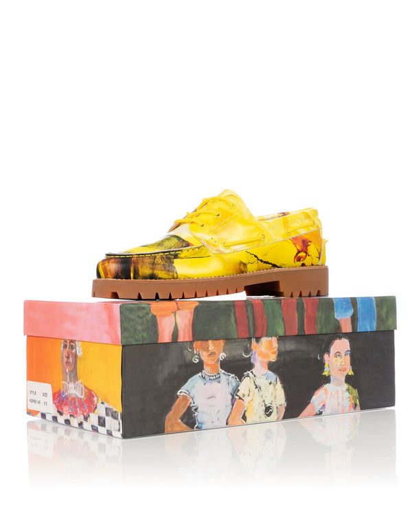 KidSuper | Painted Lug Loafer Yellow - Concrete