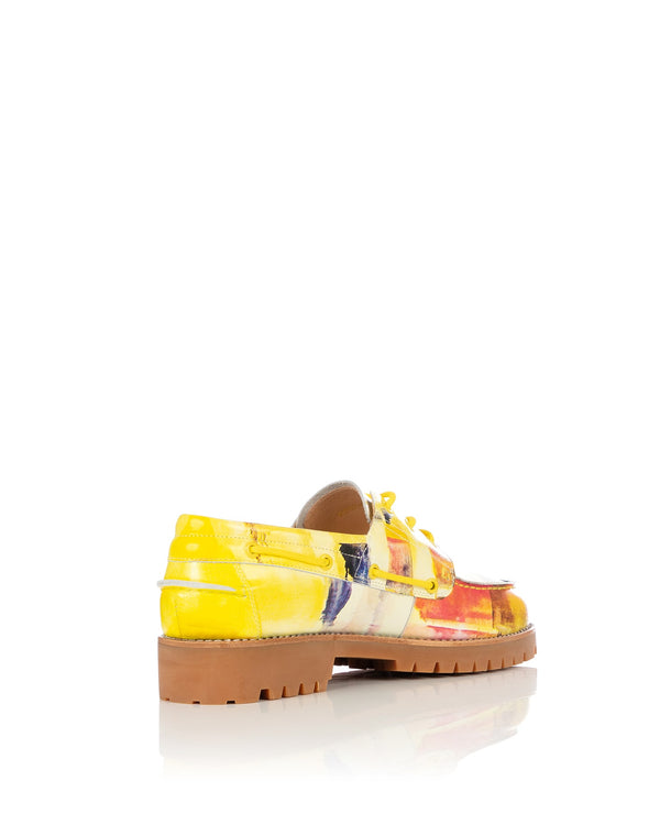 KidSuper | Painted Lug Loafer Yellow - Concrete