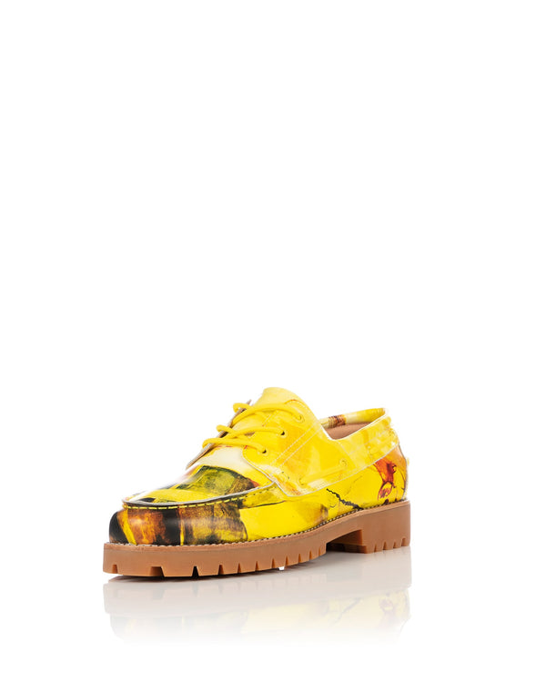 KidSuper | Painted Lug Loafer Yellow - Concrete