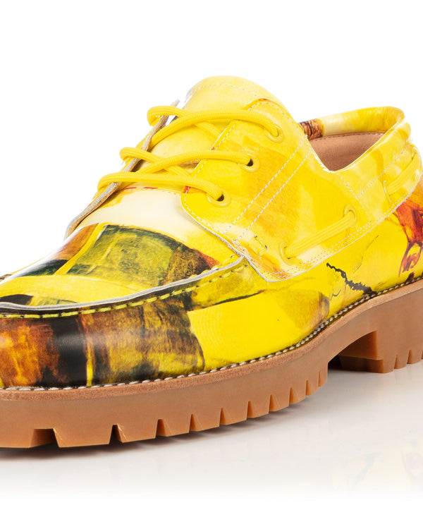 KidSuper | Painted Lug Loafer Yellow - Concrete