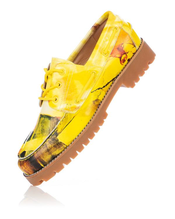 KidSuper | Painted Lug Loafer Yellow - Concrete