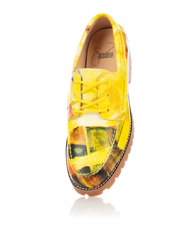 KidSuper | Painted Lug Loafer Yellow - Concrete