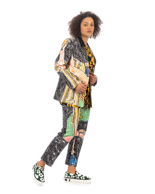 KidSuper | It's A Ball Suit Pant Multi - Concrete