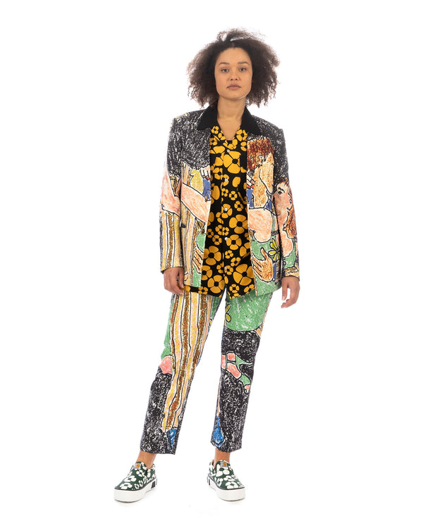 KidSuper | It's A Ball Suit Pant Multi - Concrete