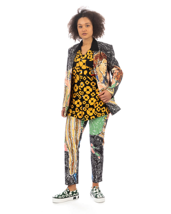 KidSuper | It's A Ball Suit Pant Multi - Concrete