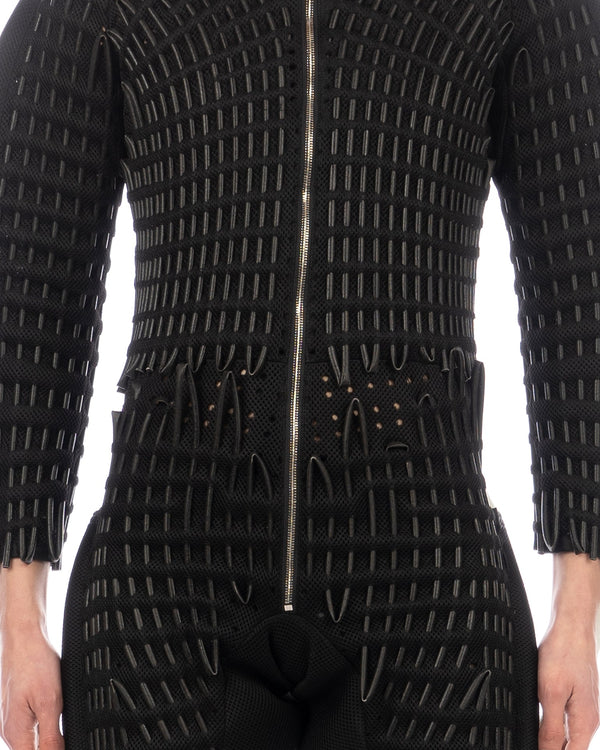 KANGHYUK | Airmesh Tunnel Jumpsuit Black - Concrete
