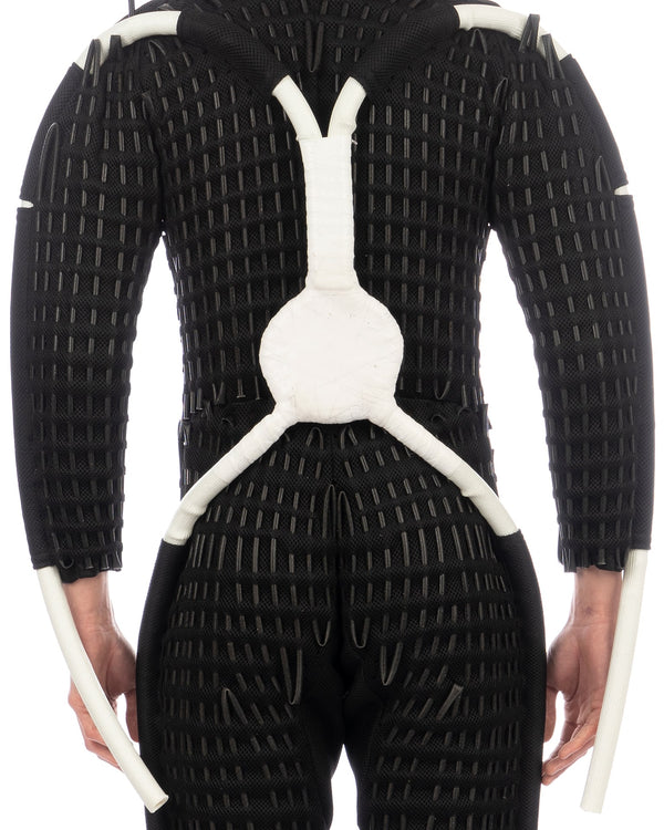 KANGHYUK | Airmesh Tunnel Jumpsuit Black - Concrete