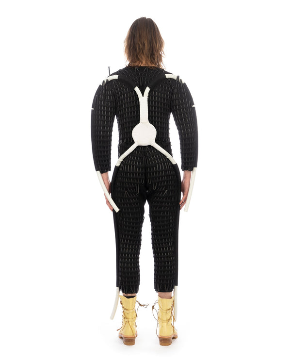 KANGHYUK | Airmesh Tunnel Jumpsuit Black - Concrete