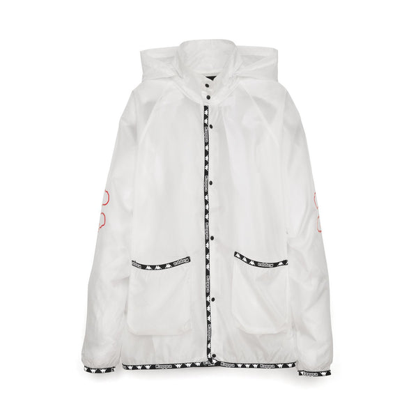 Kappa x A.Four Labs x Shauna T (P.A.M.) Hooded Coach Jacket Clear - Concrete