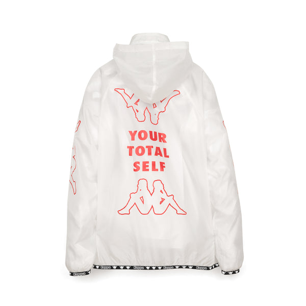 Kappa x A.Four Labs x Shauna T (P.A.M.) Hooded Coach Jacket Clear - Concrete