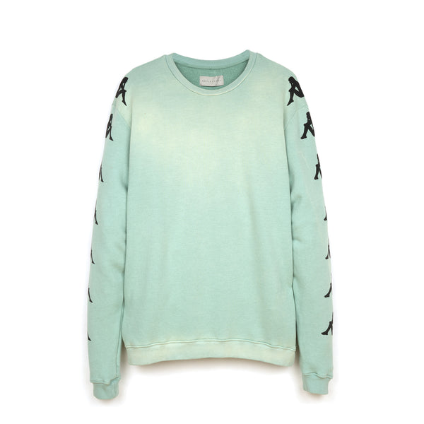 Kappa x Danilo Paura 'Uzai' Crewneck Light Green - Concrete