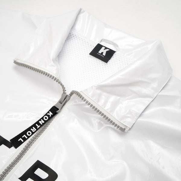 Kappa Kontroll Light Windbreaker Jacket White - Concrete