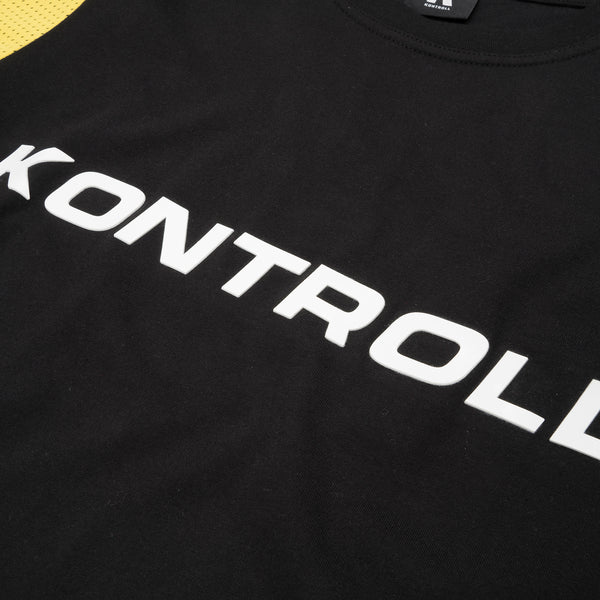 Kappa Kontroll Omini T-Shirt Black / Yellow-Lemon - Concrete
