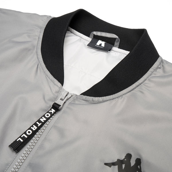 Kappa Kontroll Bomber Black / Grey - Concrete
