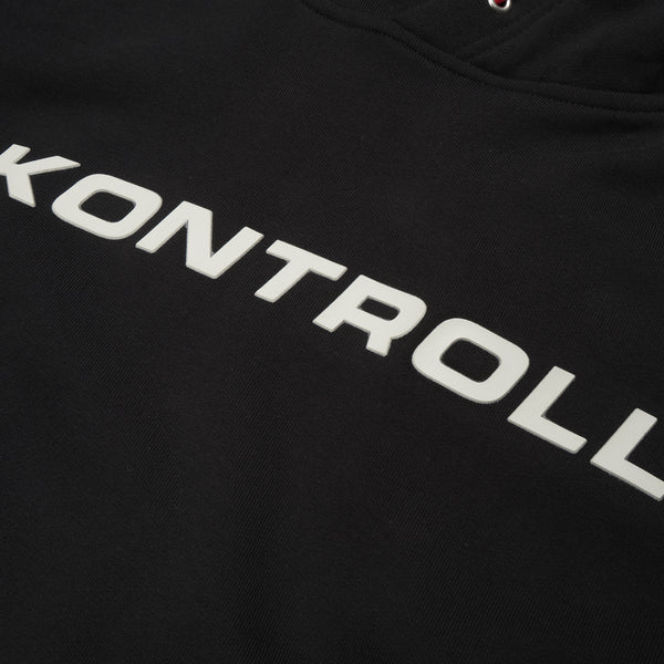 Kappa Kontroll Rubber Hoodie Black / Red - Concrete
