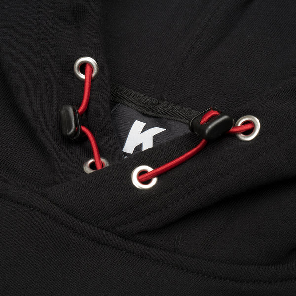 Kappa Kontroll Rubber Hoodie Black / Red - Concrete