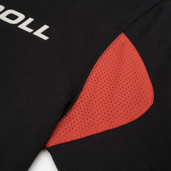 Kappa Kontroll Rubber Hoodie Black / Red - Concrete
