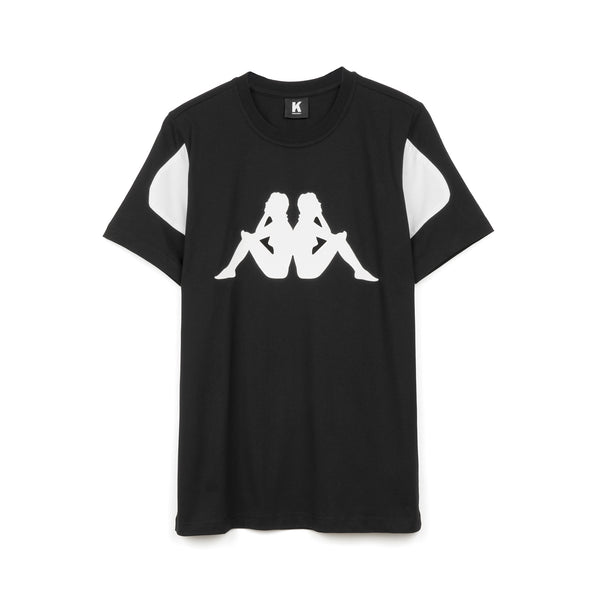 Kappa Kontroll Woman T-Shirt Black / White - Concrete