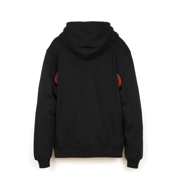 Kappa Kontroll Rubber Hoodie Black / Red - Concrete