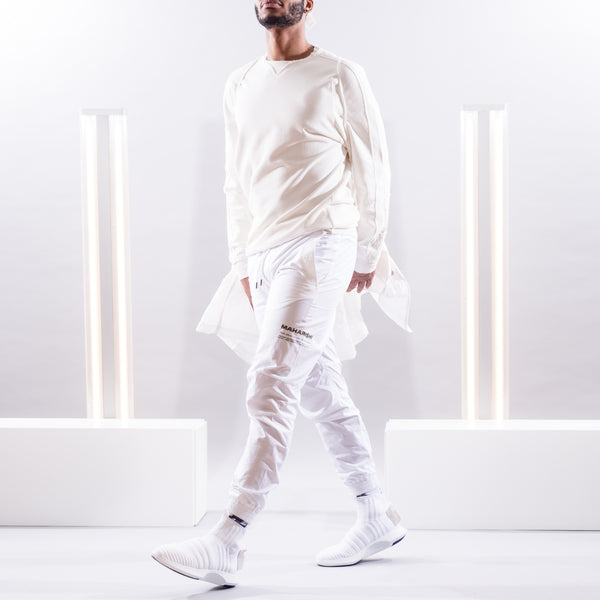 maharishi | Boro Crew Sweat White - Concrete