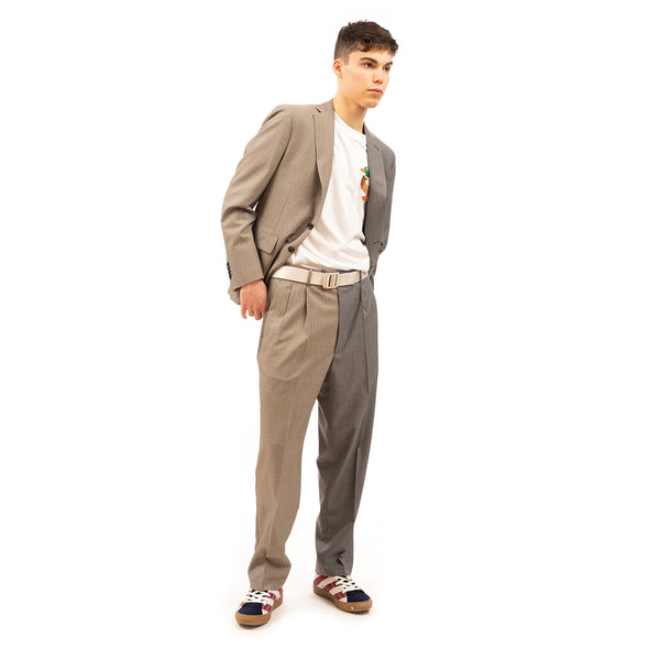 LC23 | 2 Colors Gessato Blazer Grey - Concrete
