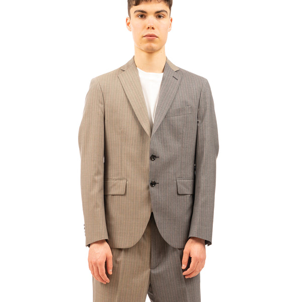 LC23 | 2 Colors Gessato Blazer Grey - Concrete