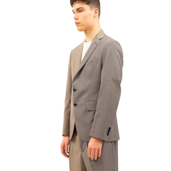 LC23 | 2 Colors Gessato Blazer Grey - Concrete