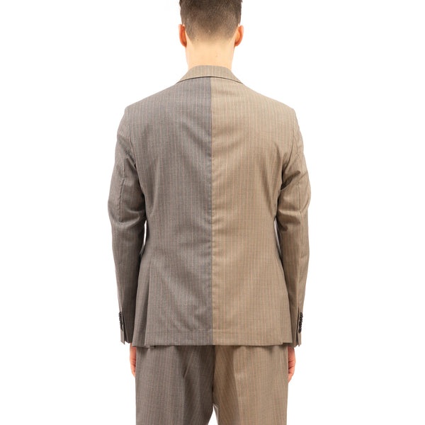 LC23 | 2 Colors Gessato Blazer Grey - Concrete