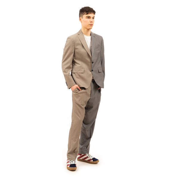 LC23 | 2 Colors Gessato Blazer Grey - Concrete