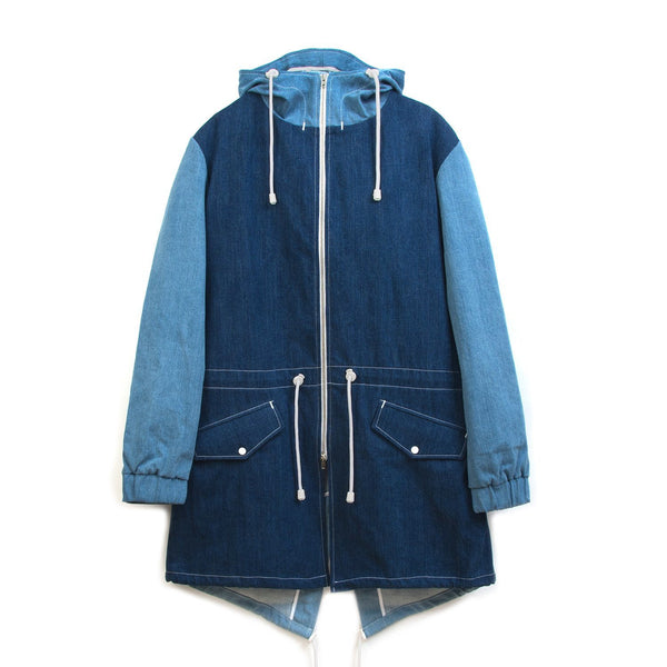 LC23 | Parka Jacket Denim Blue - Concrete