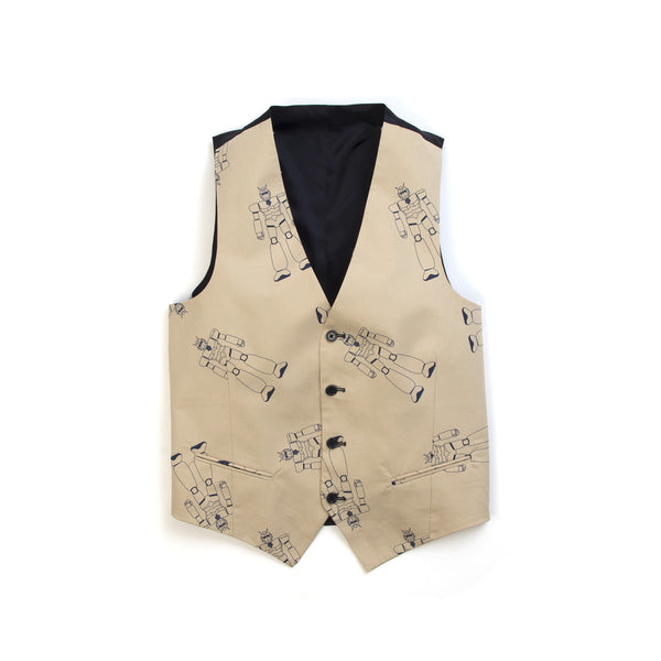 LC23 | Gabardina Robot Gilet Beige/Navy - Concrete