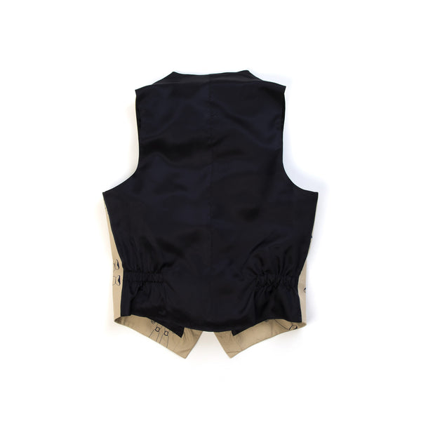 LC23 | Gabardina Robot Gilet Beige/Navy - Concrete