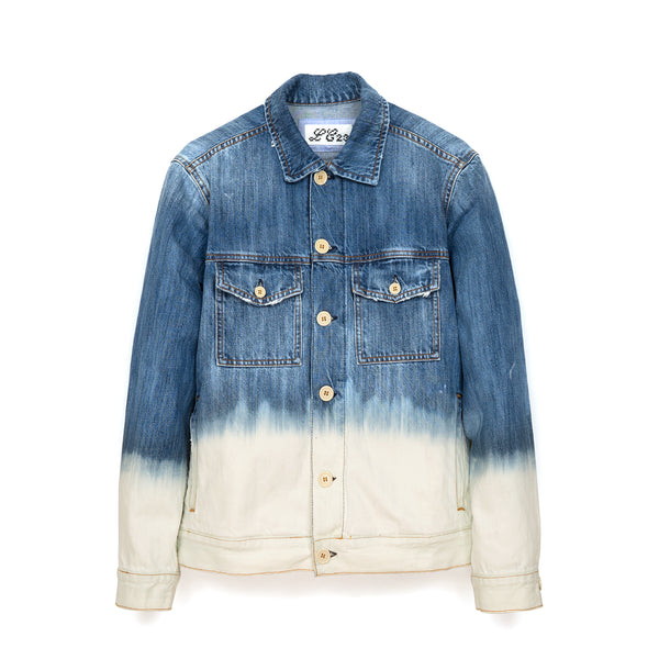 LC23 | 2 Colori Denim Jacket Blue/White - Concrete