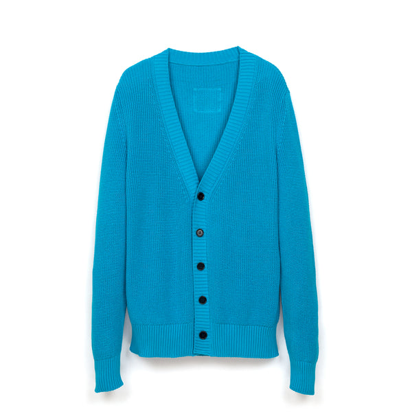 LC23 | Monocolor Cardigan Turquoise - Concrete