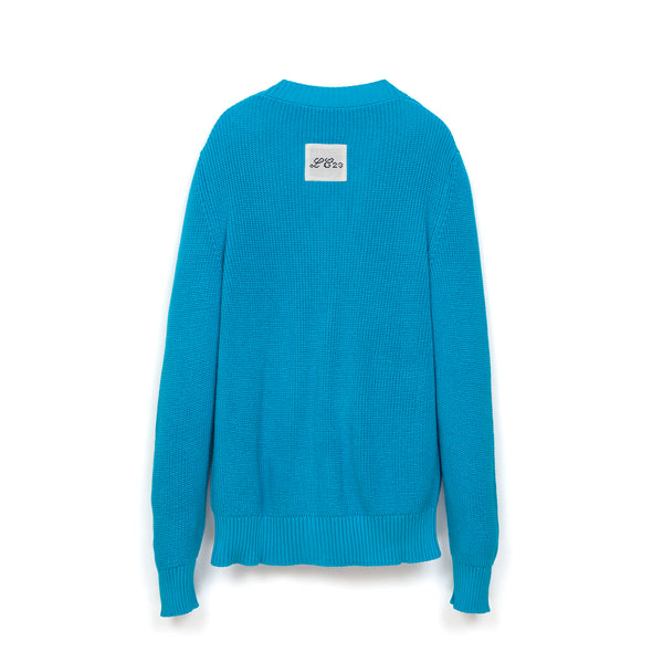 LC23 | Monocolor Cardigan Turquoise - Concrete