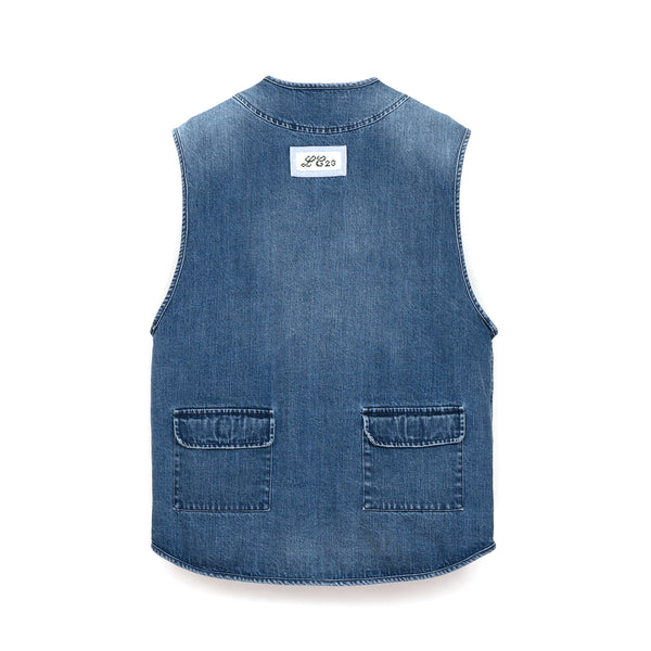 LC23 | Multitasca Denim Gilet Blue - Concrete