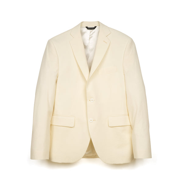 LC23 | Seersucker Blazer Cream - Concrete