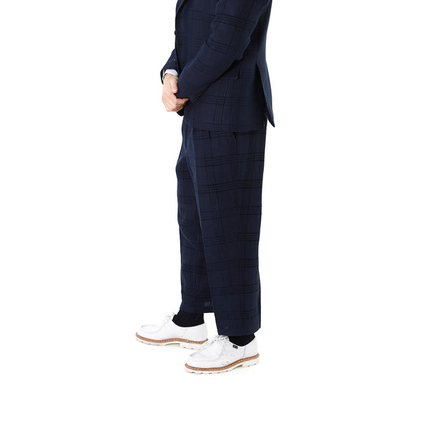 LC23 | Lino Galles Trouser Navy - Concrete