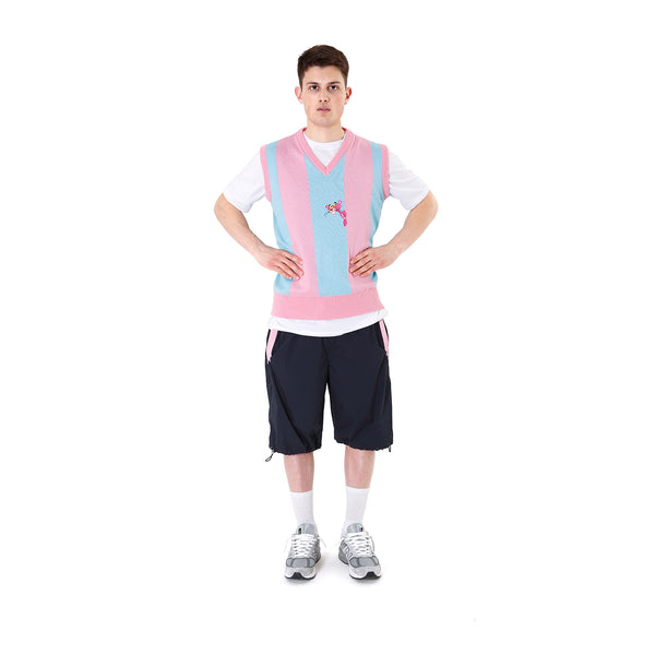 LC23 | Pantera Stripes Gilet Pink / Blue - Concrete