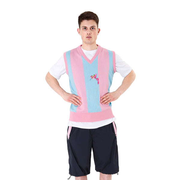 LC23 | Pantera Stripes Gilet Pink / Blue - Concrete