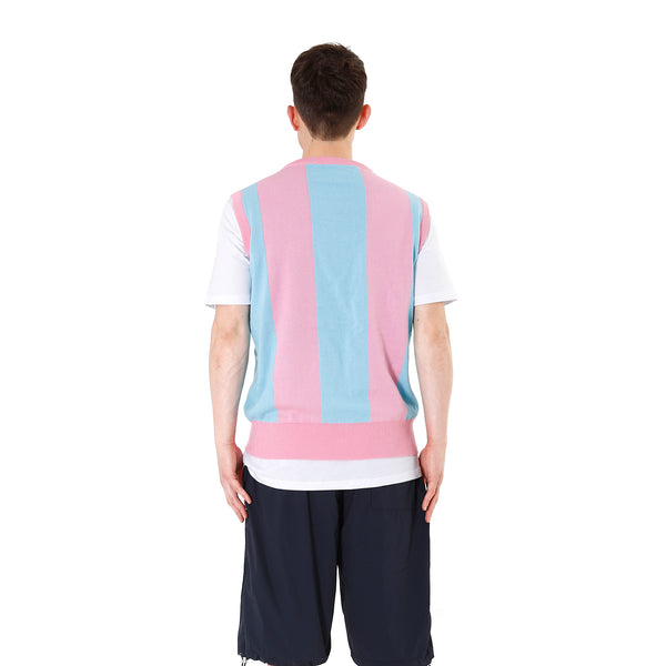 LC23 | Pantera Stripes Gilet Pink / Blue - Concrete