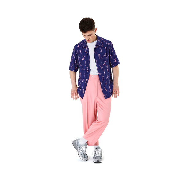 LC23 | Hawaiian Pantera Shirt Navy - Concrete