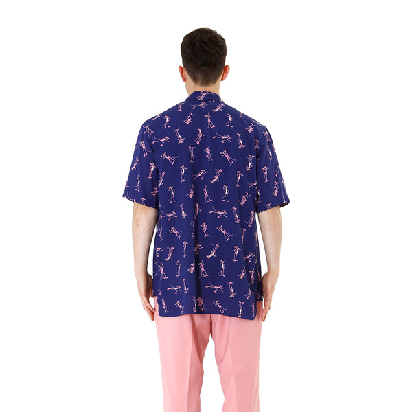 LC23 | Hawaiian Pantera Shirt Navy - Concrete
