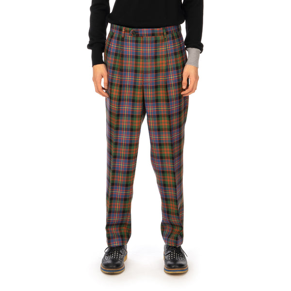 LC23 | Check Trousers Multi - Concrete