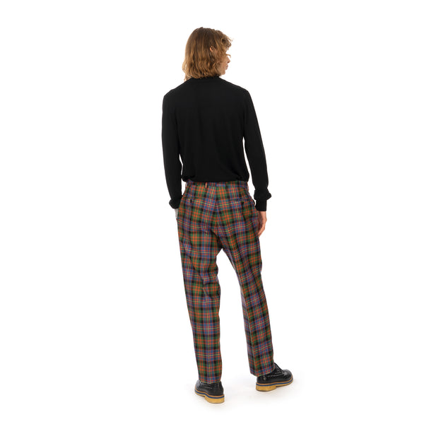 LC23 | Check Trousers Multi - Concrete