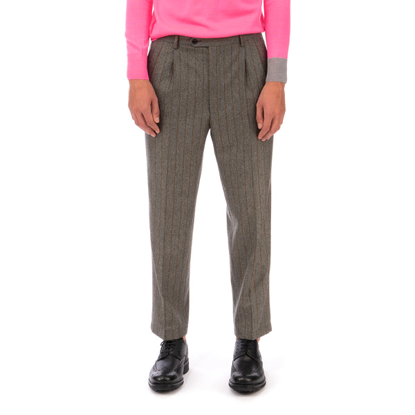 LC23 | Gessato Trousers Grey - Concrete