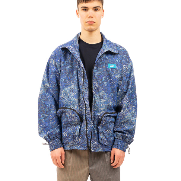 LC23 | Paisley Nylon Jacket Blue - Concrete