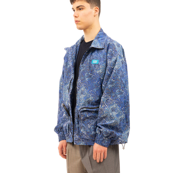 LC23 | Paisley Nylon Jacket Blue - Concrete