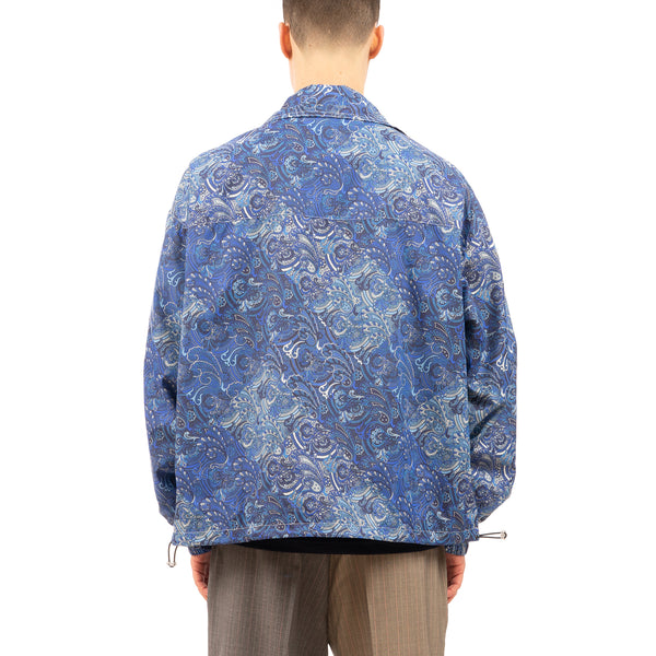 LC23 | Paisley Nylon Jacket Blue - Concrete
