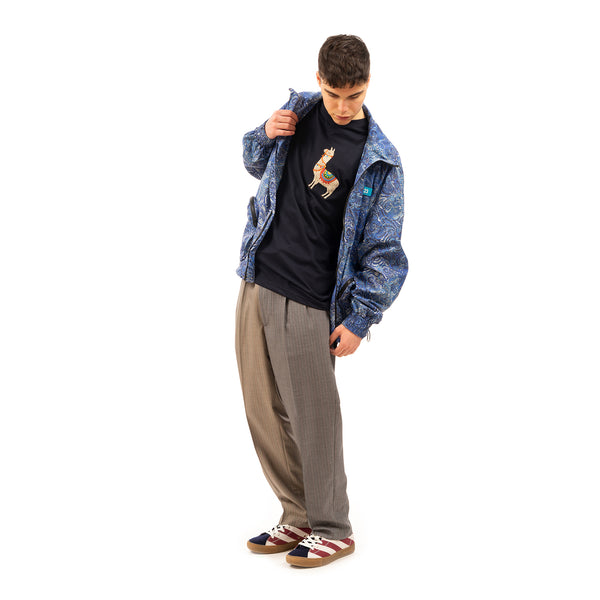 LC23 | Paisley Nylon Jacket Blue - Concrete